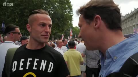 "BBC? No Thank You!" - Dutch Protester Tells the British Network to 'F*ck Off!'