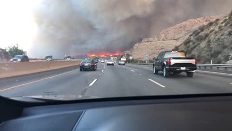 Camarillo Fire Surrounds Highway