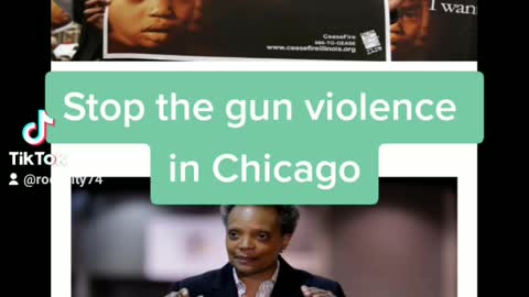 Stop the gun violence in Chicago please