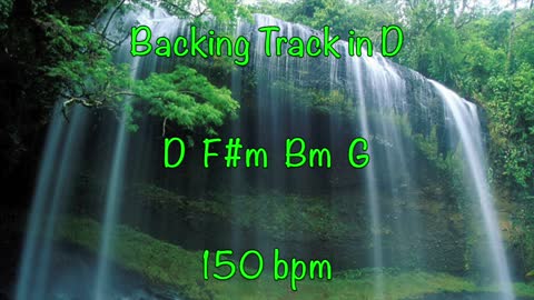 Backing Track in D 150 bpm