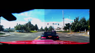 Camaro Drives Up a Telephone Pole