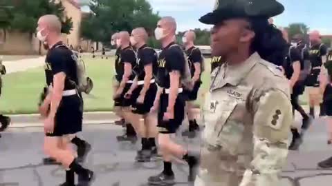 Drill Sergeant Forces Cadets to Sing Woke Garbage