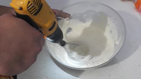 Husband decides hand whisking is too hard