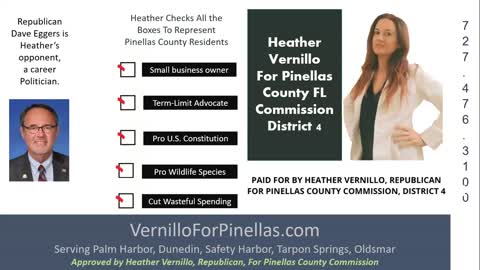 Real People USA Talks About Heather Vernillo's Pinellas County FL County Commissioner Race