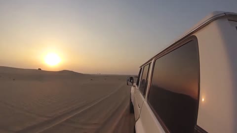 Go Pro footage of Nissan Patrol Y60 Off Roading Desert Driving in Dubai