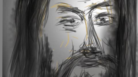 Jesus Christ _Immanuel_ Time Lapse Hand drawing part 1 #jesusart #cristos