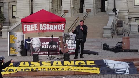 Dave Ashton from @KGNU speaks at Day X Denver - Free Julian Assange