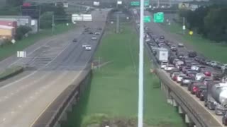 Heavy traffic moving westbound in New Orleans as thousands evacuate ahead of Hurricane Ida