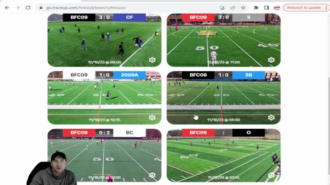 Can My Player Watch Older Teams Games Played Within Our Club? Trace Up Soccer Game Recording.