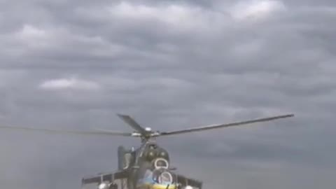 Ukrainian Mi-24V attack helicopter