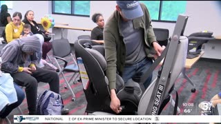 Omaha organizations host Mother's Day-themed car seat giveaway