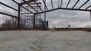 Couple Builds 50x100x16 Metal Building....DIY. Episode 14; Day 14 of the Build