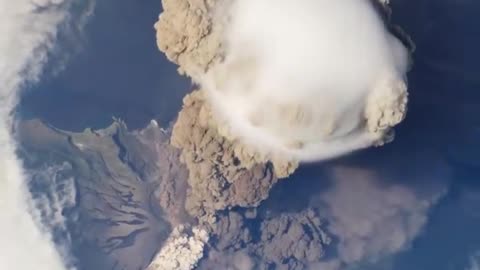 NASA | Sarychev Volcano Eruption from the International Space Station