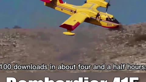 Bombardier 415 Flying Boat Water Bomber