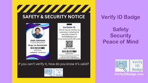 Verify ID Badge - Another Division of Diversified Company
