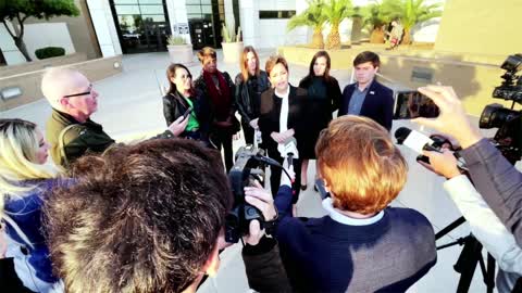 Kari Lake Gives Statement to Press After Trial Phase of Election Case