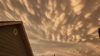 Amazing Mammatus Clouds Over Texas