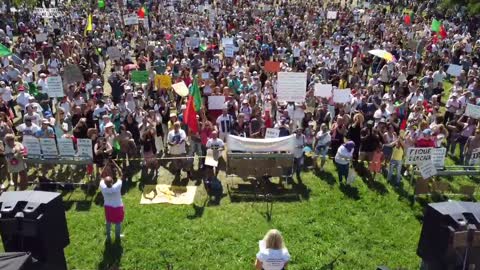 Lisbon Portugal Worldwide Freedom Protest