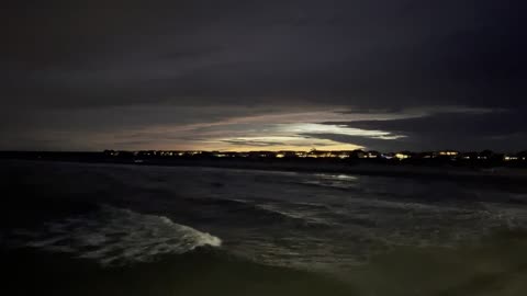 Calm Ocean Waves at Sunset