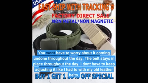 Customer Feedback: Tactical Belt Military Style Webbing Riggers Web Belt Heavy-Duty Quick-Relea...