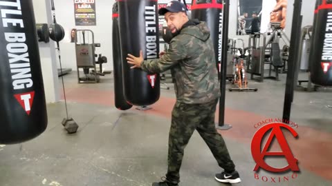 Coach Anthony How To Do a Double Turn on the Heavy Bag!