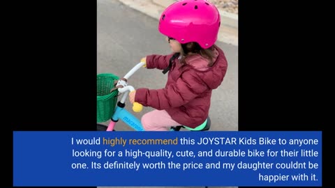 Skim Reviews: JOYSTAR 12" 14" 16“ Kids Bike for 2-7 Years Girls 33-53 Inch Tall, Girls Toddler...