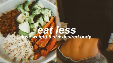 “EAT LESS” prevent binging + overeating subliminal [MEGA STRONG]
