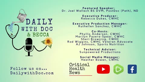 Dr. Joel Wallach - Flowing with Glacial Milk and Honey- Daily with Doc and Becca 5/16/2023