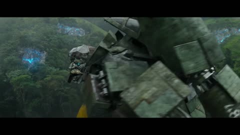 Transformers: Rise of the Beasts - Bumblebee Lives: An energy pulse hits Bumblebee.