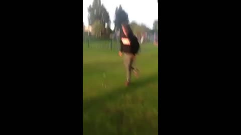 Epic Failed Backflip!