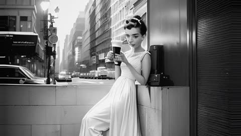 Timeless Elegance: Audrey Hepburn Channels Holly Golightly