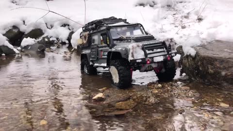 #29 Traxxas TRX4 Defender snow driving Rc car