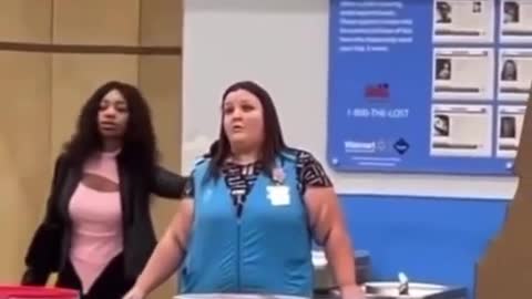 SHOCKING Video Shows CRAZED Woman Take Hostage In Walmart
