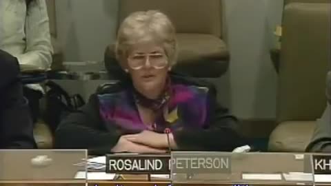 Rosalind Peterson Speaks on Geoengineering at the United Nations (2007)