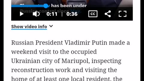 As befits a thief,' Putin makes surprise visit to occupied Mariupol: Ukraine live updates