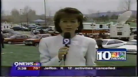 Columbine High School shooting Breaking News Footage April 20, 1999