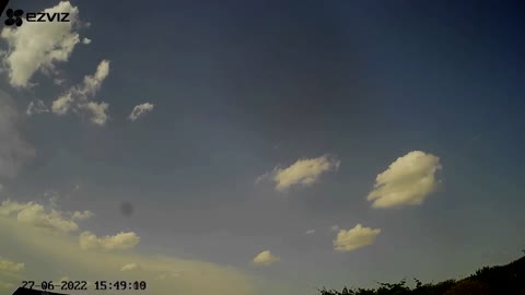 Weird storm with mammatus clouds