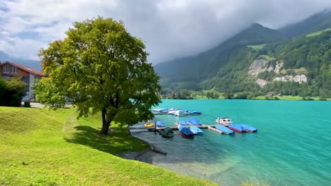 Lungern, a fantastic Swiss village with a magical lake 🇨🇭 Switzerland 4K