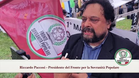 Riccardo Paccosi, intervista in occasione di "Pesaro chiama" contro i biolaboratori, 1 maggio 2023
