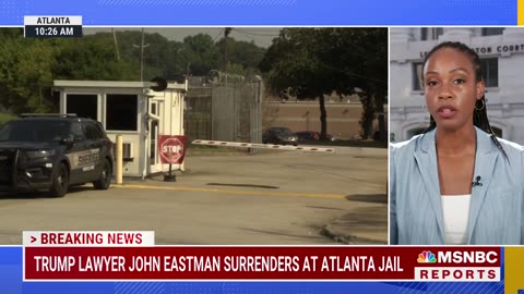 BREAKING: Former Trump lawyer John Eastman surrenders in Georgia election indictment
