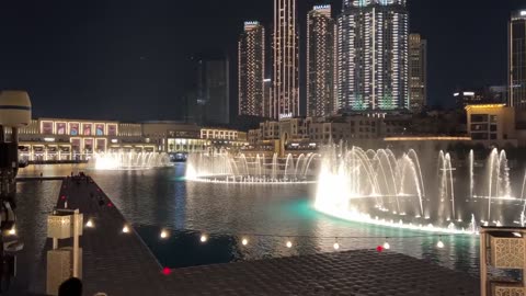 Dubai burj khalifa nightlife