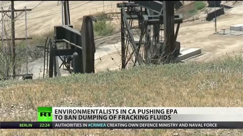 Fracking fluids dumped into the ocean