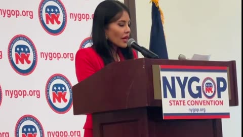 Cara Castronuova Speech End at New York State Republican Convention