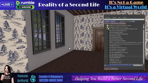 Wednesday Afternoon LIVE Stream Building in Second Life - Chat? Music? Who knows?!