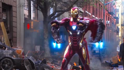 Iron Man Mark 50 Suits Up Marvel Infinity War 4K Scene