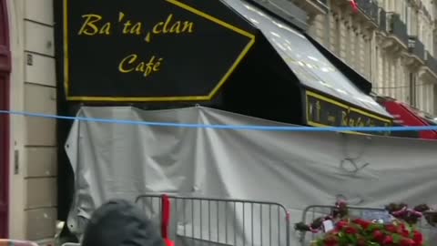 Eagles of Death Metal visit Bataclan memorial in Paris