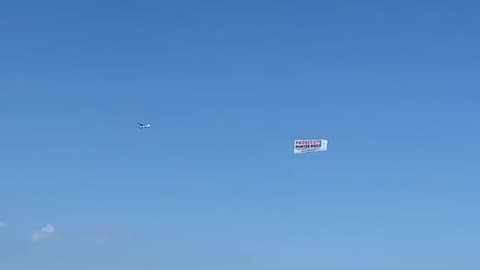 “Prosecute Hunter Biden” banner plane flown over Biden’s Delaware beach house.