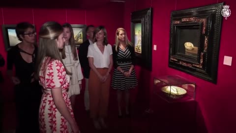 Spain's Princess Leonor and her sister Infanta Sofia visited the Salvador Dali Museum in Figueres