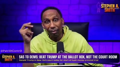 Even ESPN’s Stephen A Smith knows the Trump trial is bullshit