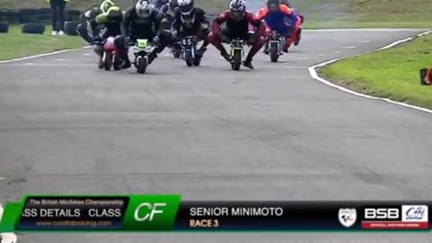 Real stunt on Real small bike Race